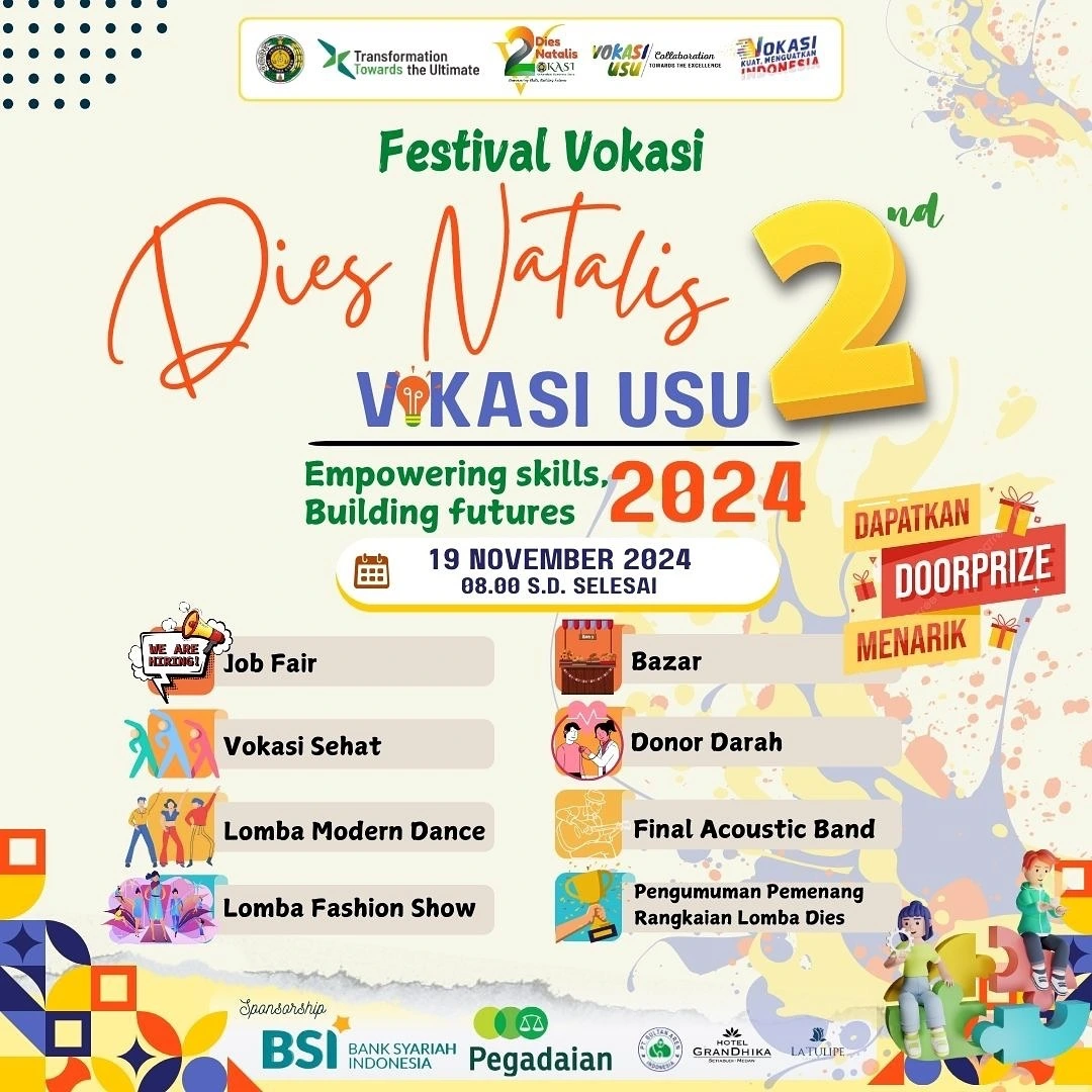 Festival Dies Natalis ke -2 Fakultas Vokasi USU